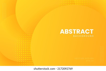 Dynamic fluid background. Orange color 3D style vector eps 10