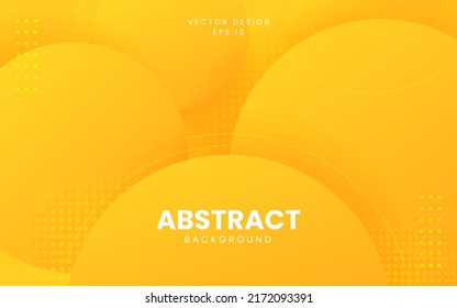 Dynamic fluid background. Orange color 3D style vector eps 10