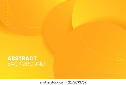 Dynamic fluid background. Orange color 3D style vector eps 10