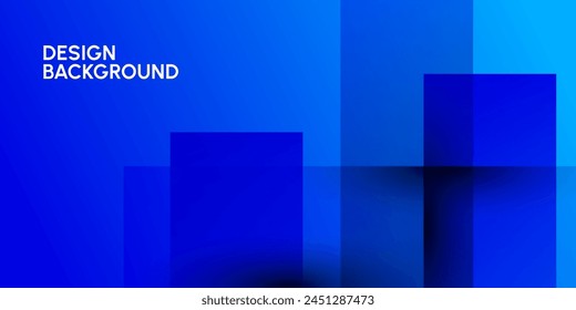 Dynamic fluid blue geometric with colorful gradient background