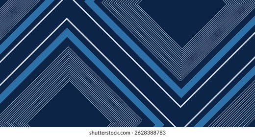 Dynamic fluid blue geometric with hexagon lines gradient background. Vector illustration
