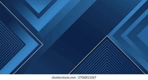 Dynamic fluid blue geometric with hexagon lines gradient background. Vector illustration

