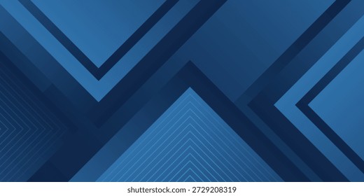 Fluido dinâmico geométrico azul com linhas hexágono fundo gradiente. Vetor 