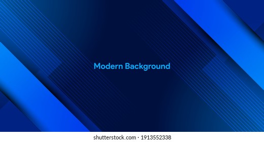 Dynamic fluid blue shape geometric with blue colorful gradient background