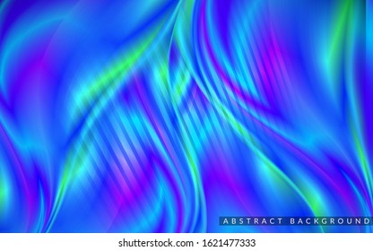 Dynamic fluid colorful molecule with abstract style background design.