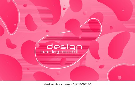 Dynamic Fluid design. Gradient shapes. Fluid shapes composition. Template for the design of a logo, flyer or presentation. Liquid banners. Vector illustration. 