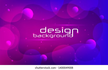 Dynamic Fluid design. Gradient shapes. Fluid shapes composition. Template for the design of a logo, flyer or presentation. Liquid banners. Vector illustration.