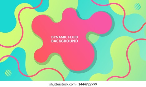 Dynamic Fluid Gradient Background  Liquid Shape Composition