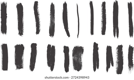 Dynamic Fluid Ink Brush Strokes and Swirls Vector Design Kit