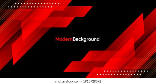 Dynamic fluid red geometric with colorful gradient background