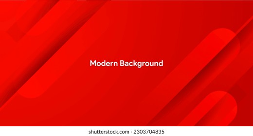 Dynamic fluid red geometric with colorful gradient background