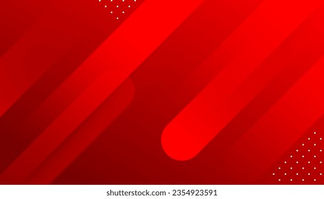 Dynamic fluid red geometric with colorful gradient background. Trendy gradient shapes composition. Applicable for gift card, Poster on wall poster template