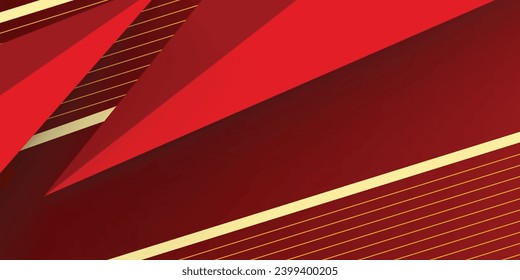 Dynamic fluid red geometric with colorful gradient background.vector illustration
