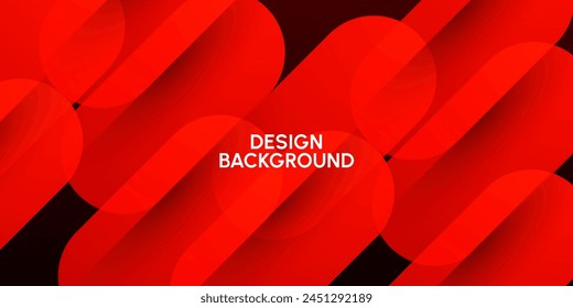 Fluido dinámico geométrico rojo con fondo degradado de colores