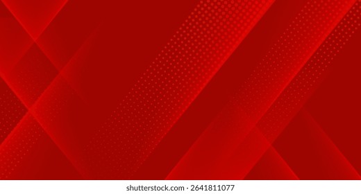 Dynamic fluid red geometric with colorful gradient background