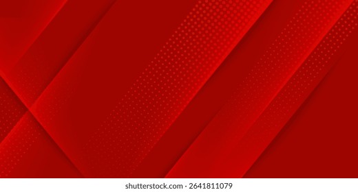 Dynamic fluid red geometric with colorful gradient background