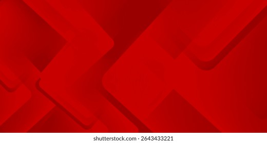 Geométrica roja fluida dinámica con fondo de gradiente colorido