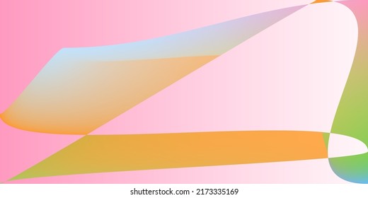 Dynamic Fluid Smooth Futuristic Blurred Background. Rainbow Modern Color Technology Smooth Surface. Psychedelic Pastel Minimal Digital Pink Gradient Mesh. Neon Multicolor Layers Shape Illustration.