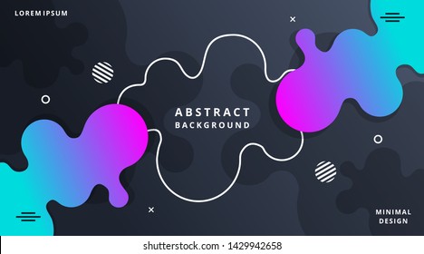 Dynamic Fluid Style. Modern Background Template suitable for poster, cover, banner, layout, wallpaper, flyer, presentation, brochure