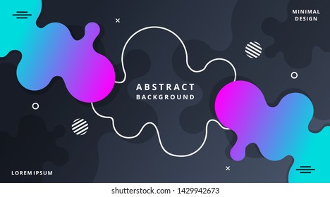 Dynamic Fluid Style. Modern Background Template suitable for poster, cover, banner, layout, wallpaper, flyer, presentation, brochure