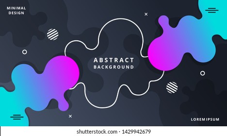 Dynamic Fluid Style. Modern Background Template suitable for poster, cover, banner, layout, wallpaper, flyer, presentation, brochure
