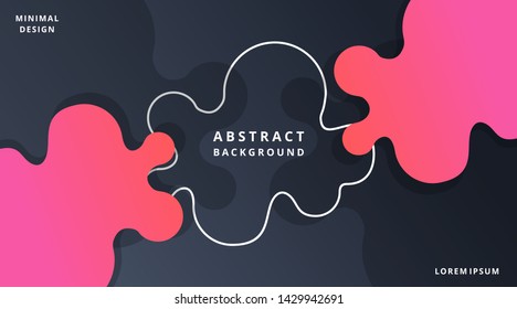 Dynamic Fluid Style. Modern Background Template suitable for poster, cover, banner, layout, wallpaper, flyer, presentation, brochure