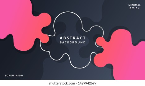 Dynamic Fluid Style. Modern Background Template suitable for poster, cover, banner, layout, wallpaper, flyer, presentation, brochure