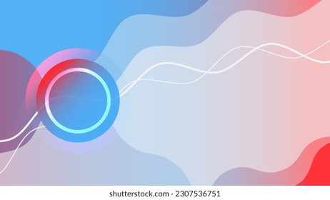 Dynamic Fluid Wave Abstract Background, Dynamic geometric shapes compositions, Flat and clean style, Applicable for any graphic works.