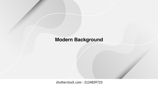 Dynamic fluid white geometric with colorful gradient background