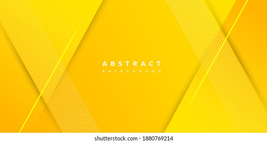 Dynamic fluid yellow geometric with colorful gradient background