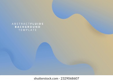 Dynamic Fluidity with light yellow color, Abstract Background template
