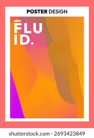 Dynamic Flux Abstract Background. Colourful Flowing Wave Vector Illustration Design Template