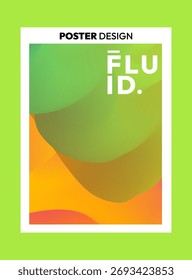 Fluxo Dinâmico Fundo Abstrato. Modelo de design de ilustração de vetor de onda colorido