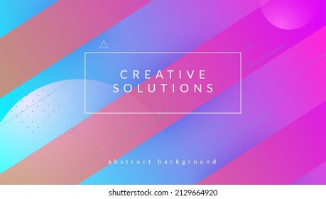 Dynamic Flyer. Futuristic Banner. Violet Memphis Shape. Graphic Page. Color Neon Background. Tech Landing Page. Gradient Pattern. Creative Brochure. Lilac Dynamic Flyer