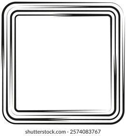 Dynamic frame design. Speed line border. Abstract corner vector. Black white gradient.