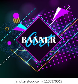 Dynamic frame stylish geometric black background. element for design of business cards, invitations, gift cards, leaflets and brochures.