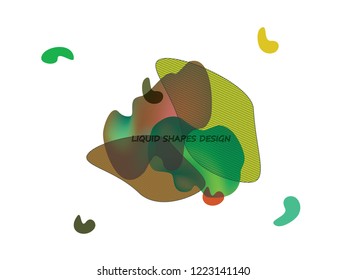 Dynamic future forms of life backdrop. Gradient liquid shapes logo, cover, presentation design. Fluid transparent another forms of life vector illustration.