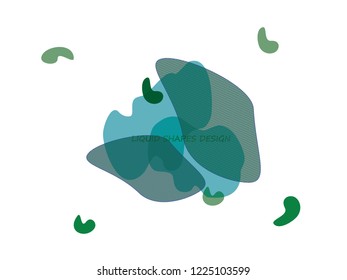 Dynamic future forms of life backdrop. Gradient liquid shapes logo, cover, presentation design. Fluid transparent another forms of life vector illustration.