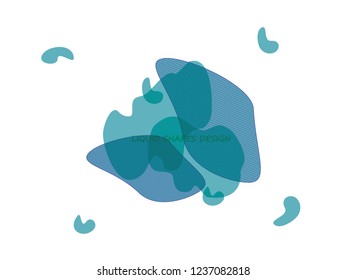 Dynamic future forms of life backdrop. Gradient liquid shapes logo, cover, presentation design. Fluid transparent another forms of life vector illustration.