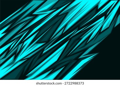Dynamischer, futuristischer, türkis-abstrakter Hintergrund mit scharfen diagonalen geometrischen Linien und neonartigen Highlights. Dieses energiegeladene und moderne digitale Design eignet sich perfekt für Gaming-Visuals, EDM-Veranstaltungsplakate, Sport-Branding, Technologie-Marketing, digitale Schnittstellen und aufsehenerregende Werbematerialien. Das kontrastreiche Motiv verbessert Geschwindigkeit, Bewegung und technische Ästhetik, die sowohl für den Druck als auch für die digitale Nutzung geeignet sind.