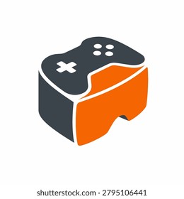 Dynamic game console controller icon perfect for gaming startups, e-sports hubs, and tech-focused entertainment brands.