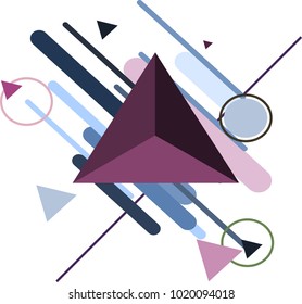  Dynamic geometric Abstract background