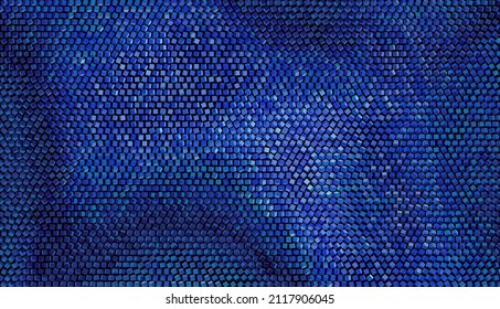 Dynamic geometric background. Cubes pattern design. Vector.