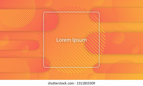 Dynamic Geometric Background Design In 3D Style. Abstract Trendy Gradient Shapes. Template For Flyer, Banner, Magazine, Brochure, Website, Cover, Poster, Mobile App. Vector Illustration, Eps 10.