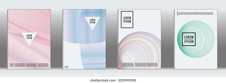 Dynamic geometric cover.  Vector trendy line shape poster brochure.  Gradient templates for business brochures.  2d prints for banner background.  Business graphic design banner. 