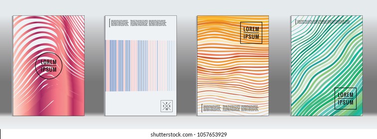 Dynamic geometric cover.  Vector trendy line pattern for poster brochure.  Set of templates for business brochures.  2d prints for banner background.  Business graphic design banner. 