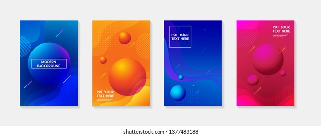 Dynamic geometric fluid shapes, wavy, dynamic, flowing and liquid abstract gradient background for banner, poster or book. vector design.