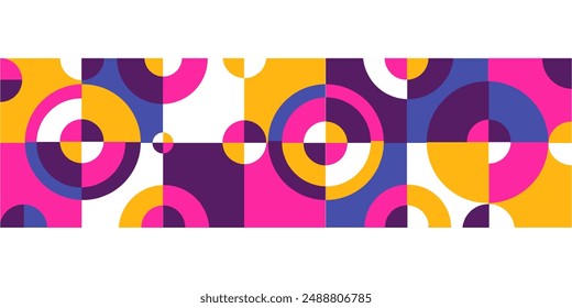 Dynamic Geometric FusionGeometric Abstract, Bold Colors, Pattern Design