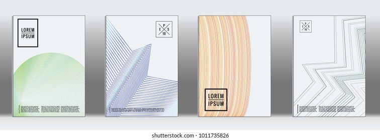 Dynamic geometric layout.  Vector trendy line pattern for poster brochure.  Gradient templates for business brochures.  2d prints for banner background.  Graphic design for annual album backdrop.