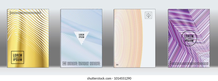 Dynamic geometric layout.  Vector trendy line shape poster brochure.  Set of templates for business brochures.  2d prints for banner background.  Business graphic design banner. 